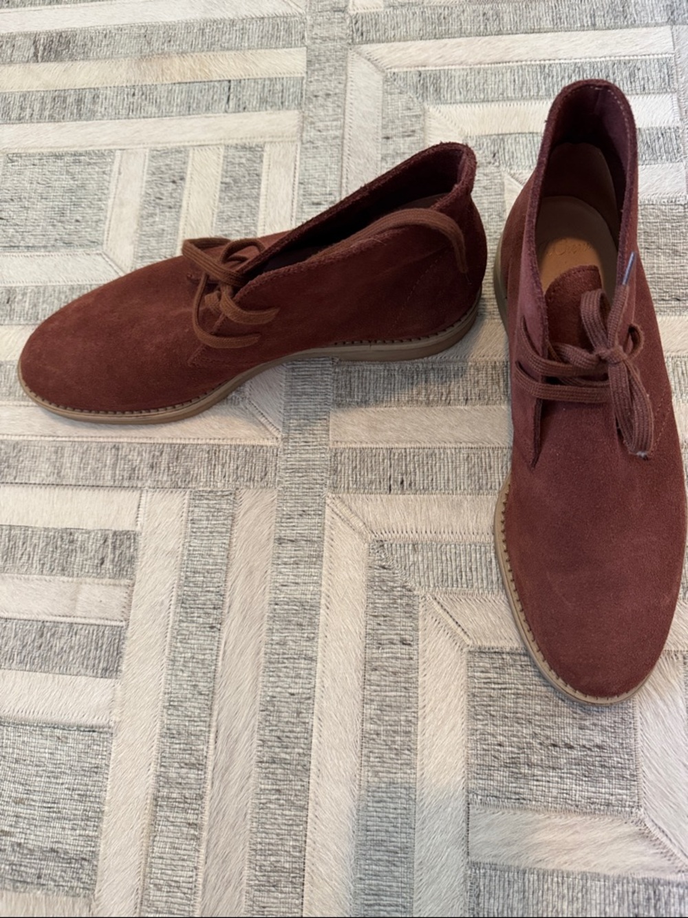 Women’s JCrew Suede Chukka Boots in Brown
